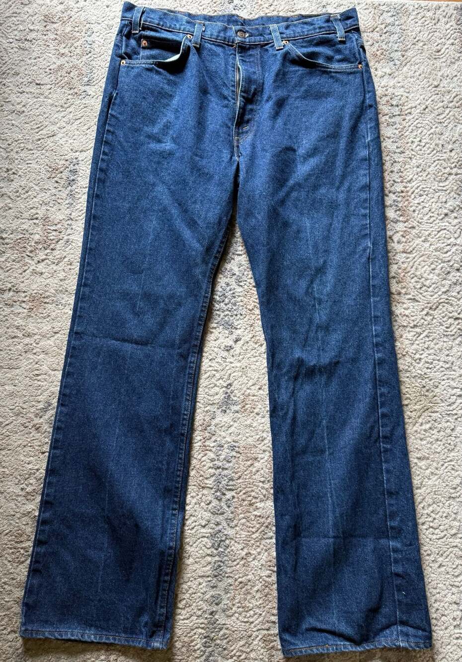 VTG 1983 Levi's 517 Orange Tab Saddleman Bootcut Jeans Made in USA 38x34
